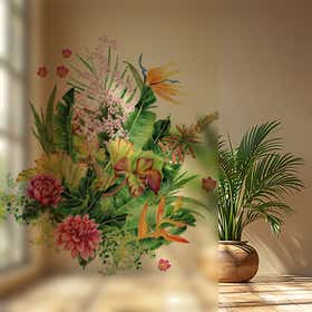 Floral Retreat Privacy Film - Frosted 2