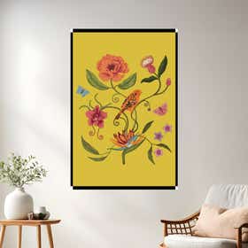 Songbird Chartreuse Poster Print - Mounting 9