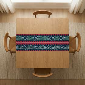 Nana's Knit Custom Table Runner - Velvet Satin 7