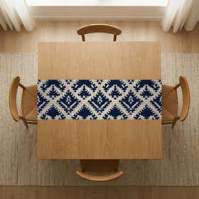 Knitted Diamonds Custom Table Runner - Velvet Satin 8