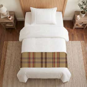 Copper check Custom Bed Runner - Canvas 20