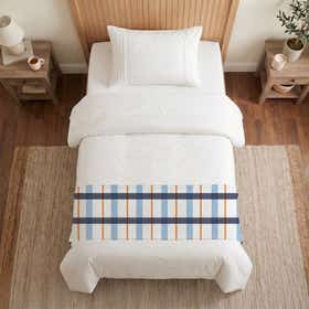 Dorm Plaid Custom Bed Runner - Canvas 18