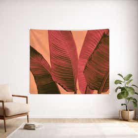Peach Tropic Custom Wall Tapestry - Weave Loom 19
