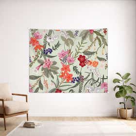 Orchids Garden Custom Wall Tapestry - Weave Loom 15