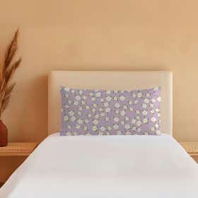 Ditsy Daisies Custom Bed Pillow - Microdenier Polyester 15