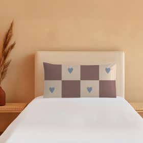 Checkered Hearts Custom Bed Pillow - Microdenier Polyester 12