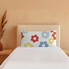 Groovy Florals Custom Bed Pillow - Microdenier Polyester 7
