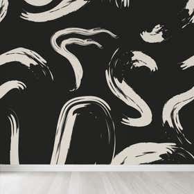 Ink Motion Black Custom Wallpaper - Stone Grain 8
