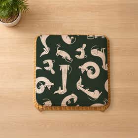 Furry Tales Custom Square Seat Cushion - Canvas 11
