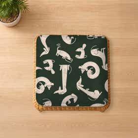Furry Tales Custom Square Seat Cushion - Velvet Satin 13