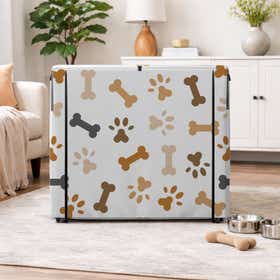 Bones and Paws Pet Crate Cover - Peek Mesh 5