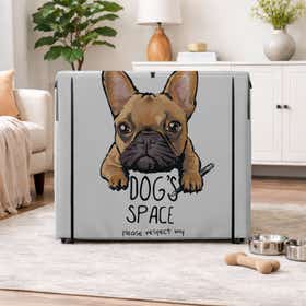 Dog's Space Pet Crate Cover - Peek Mesh 8
