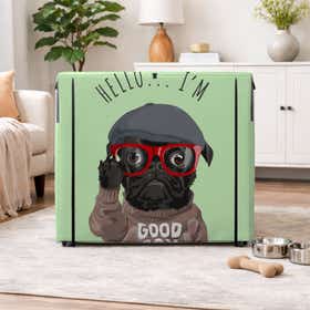 Good Boy Doggo Pet Crate Cover - Peek Mesh 12