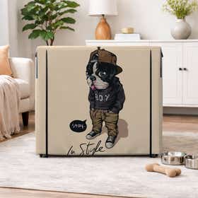 In Style Dog Pet Crate Cover - Peek Mesh 16