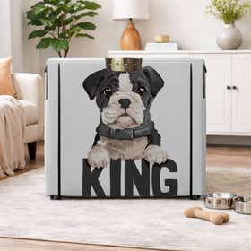 King of Cuteness Dog Pet Crate Cover - Peek Mesh 17