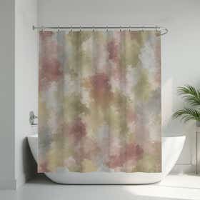 Pastel Haze Custom Shower Curtain -  Hydro Shield - White 12