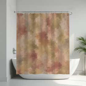 Pastel Haze Custom Shower Curtain -  Hydro Shield - Peach 13