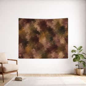 Harvest Haze Custom Wall Tapestry - Velvet Satin 12