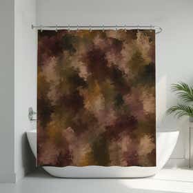 Harvest Haze Custom Shower Curtain -  Hydro Shield - White 10