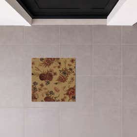Ivory Bloom Custom Doormat - Square 20