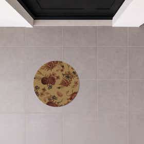 Ivory Bloom Custom Doormat - Round 21