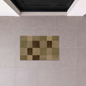 Neutral Plaid Custom Doormat - Rectangle 15