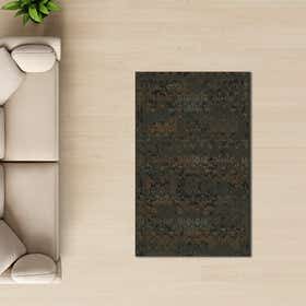 Distressed Damask Custom Rug - Rectangle - Nature Loom 17