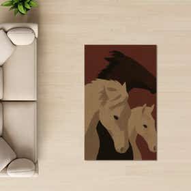 Wild Horses Custom Rug - Rectangle - Nature Loom 14