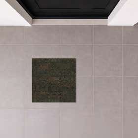Distressed Damask Custom Doormat - Square 4