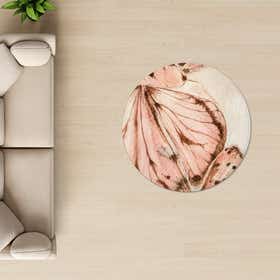 Moth Custom Rug - Round - Silken Plush 10