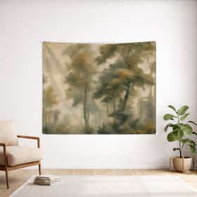 Misty Garden Custom Wall Tapestry - Weave Loom 5