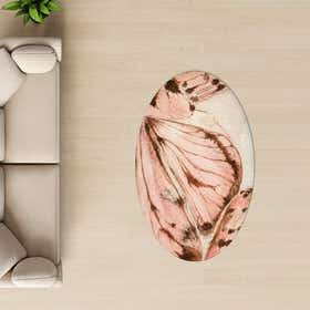 Moth Custom Rug - Oval - Silken Plush 13