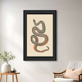 Snake Ecru Poster Print - Framing 9