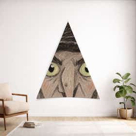 Witch Custom Triangular Tapestry - Weave Loom 16