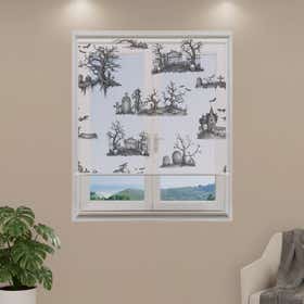 Graveyard Custom Roller Shade - Mesh 16