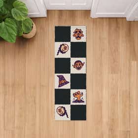 Halloween Doodles Custom Runner - Luxe Grain 14