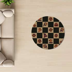 Halloween Doodles Custom Rug - Round - Nature Loom 4