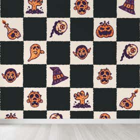 Halloween Doodles Custom Wallpaper - Luxe Smooth 10