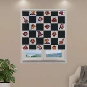 Halloween Doodles Custom Roller Shade - Mesh 4