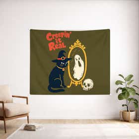Creepin it Real Custom Wall Tapestry - Weave Loom 15