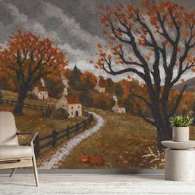 Haunted Harvest Custom Wall Mural - Luxe Smooth 9