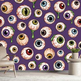 Eyeballs Custom Wall Mural - Stone Grain 7