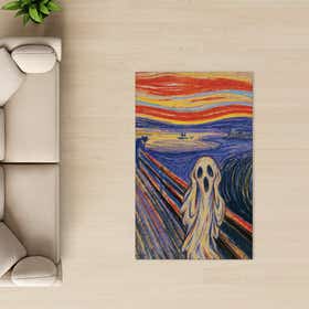Spooky Scream Custom Rug - Rectangle - Luxe Grain 19