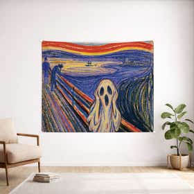 Spooky Scream Custom Wall Tapestry - Weave Loom 5