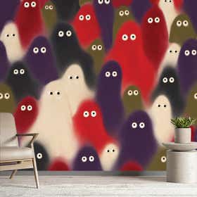 Ghosts Custom Wall Mural - Stone Grain 4