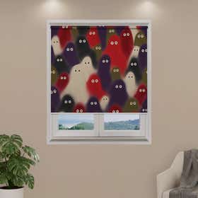 Ghosts Custom Roller Shade - Blackout 21