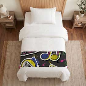 Retro Beats Custom Bed Runner - Canvas 5