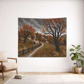 Haunted Harvest Custom Wall Tapestry - Weave Loom 17