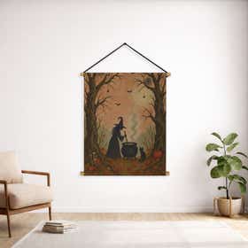 Witchy Woods Custom Hanging Tapestry - Weave Loom 17