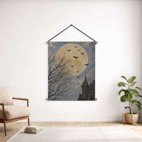 Gothic Moon Custom Hanging Tapestry - Weave Loom 15